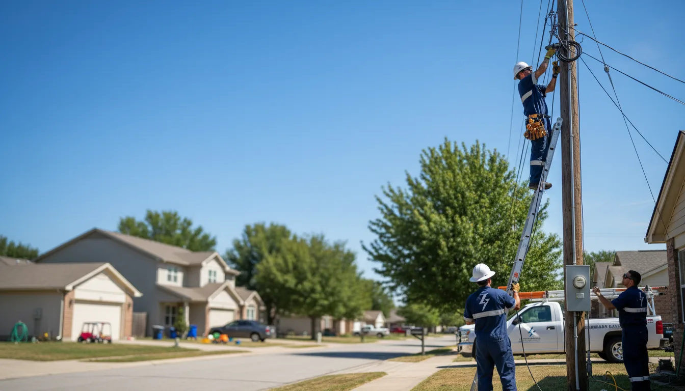 Residential electrician providing installation services in Woodruff, AZ